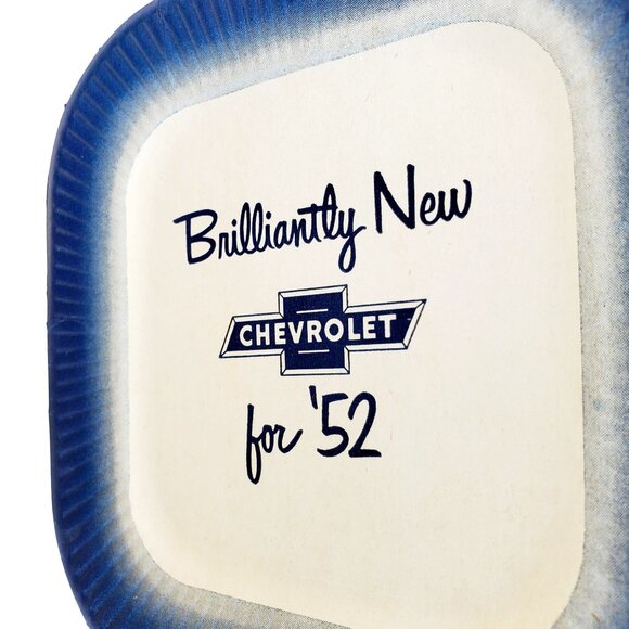 Chevy Advertising Vintage Collectible 1952 Chevrolet Paper Plate - Picture 1 of 8